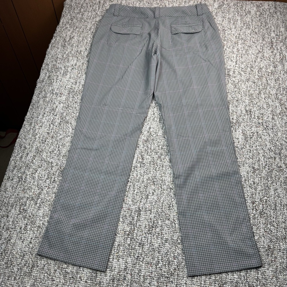 Nike Golf Pants Womens 10 Fits 33x31 Gray Blue Purple Check Dri Fit 416645-015 - Picture 11 of 12